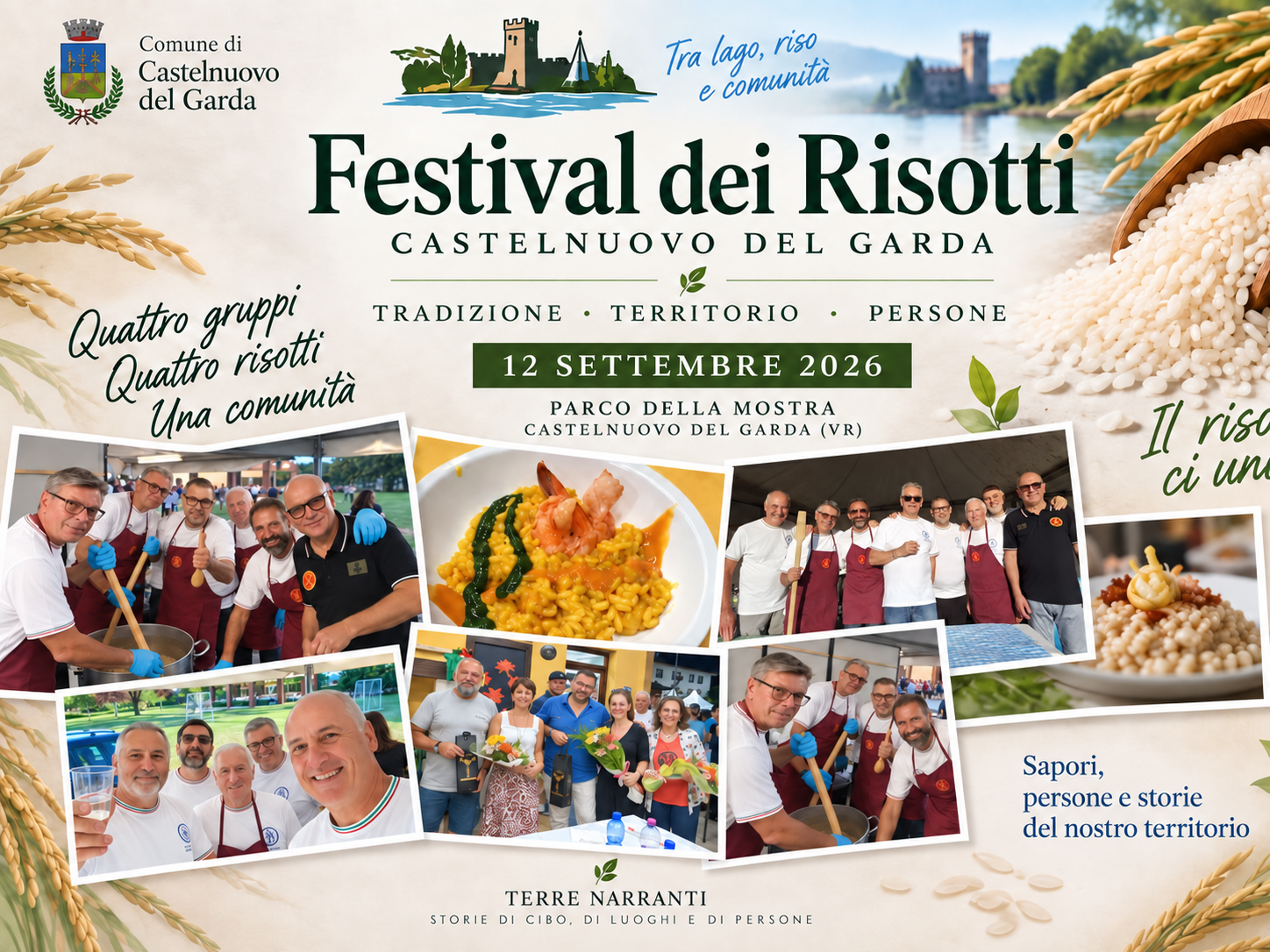 I Fanti schierati al Festival dei Risotti di Castelnuovo del Garda